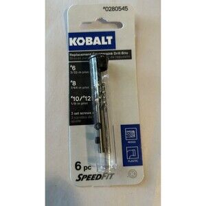 Kobalt Replacement Countersink Drill bits #6, #8, #10/#12 0280545